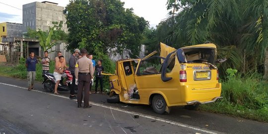 Angkutan Desa Tabrak Fuso di Musi Rawas, Sopir Tewas dan 4 Penumpang Luka Berat