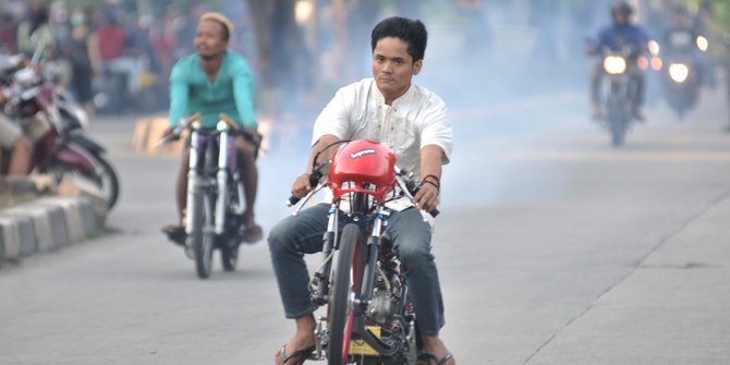 Jalanan Sepi akibat Pandemi Corona, Remaja di Kebumen Judi Balap Liar Usai Sahur