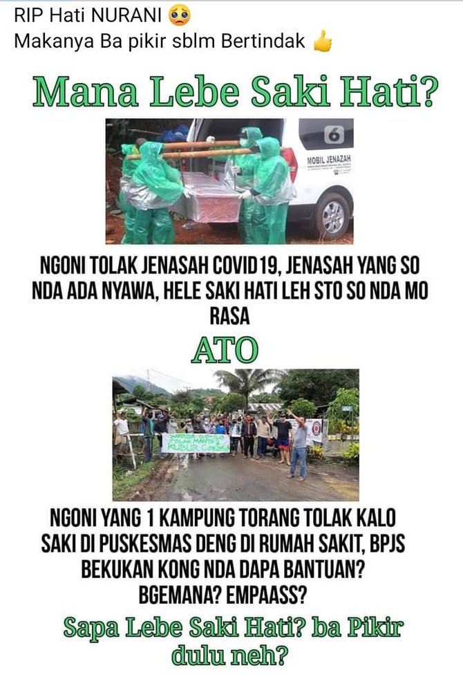 penolakan warga minut