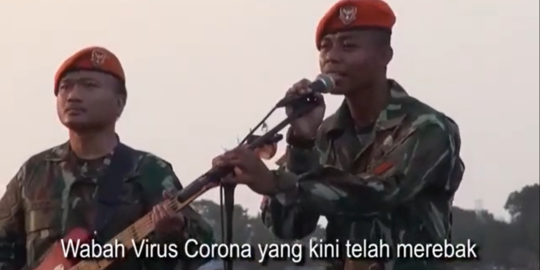 Ciptakan Lagu Dukungan Lawan Covid-19, Ini Potret Keren Paskhas Jingga Band TNI AU