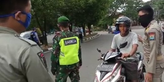 13 Pengendara Motor Tak Bermasker di Palembang Dikarantina 24 Jam