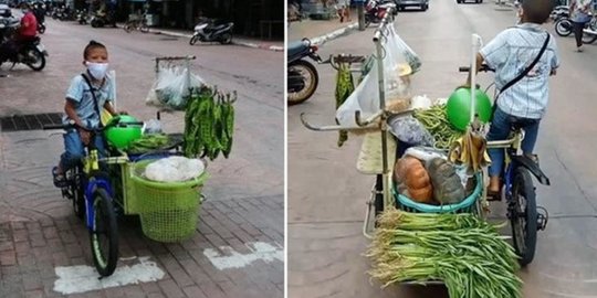 Kisah Haru Seorang Cucu yang Berjuang untuk Hidupi Kakek Neneknya Saat Pandemi Corona