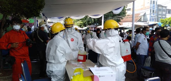 pemkot bogor gelar tes swab massal di pasar