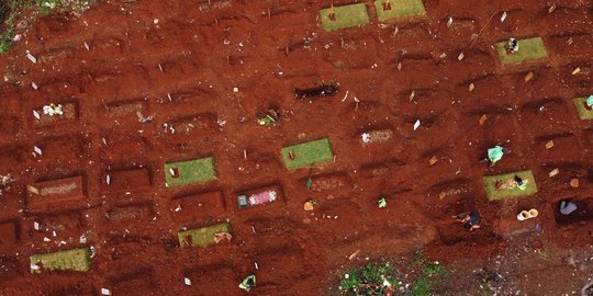 Area Baru Pemakaman Korban Covid-19 di TPU Pondok Ranggon