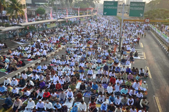 sholat ied di senen