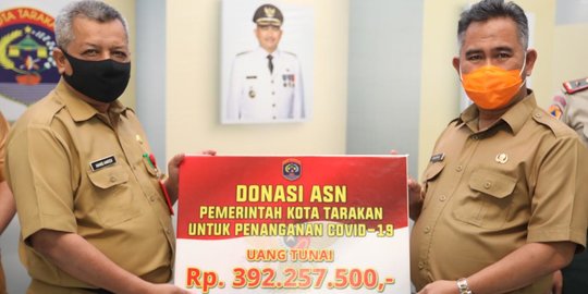 ASN di Lingkungan Pemkot Tarakan Galang Donasi Rp 392 Juta untuk Penanganan Covid-19