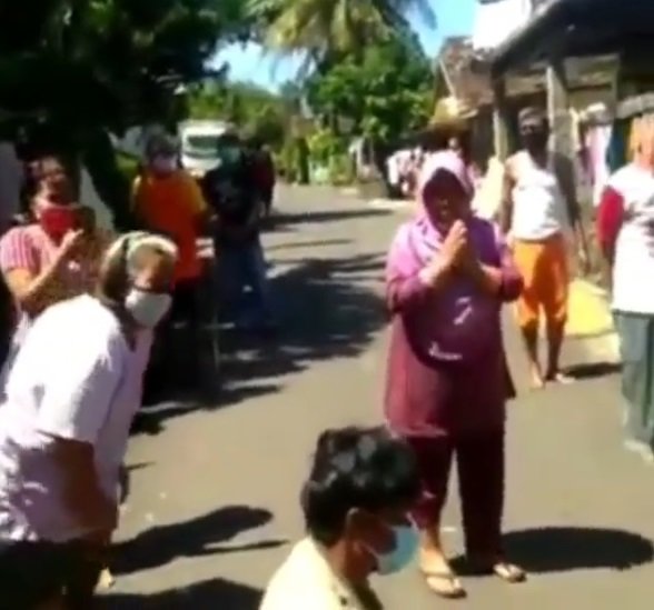 pasien sembuh corona disambut bak pahlawan