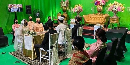 Viral Virtual Wedding di Yogyakarta, Manfaatkan Green Screen untuk Dekorasi Pelaminan