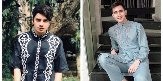 10 Potret Selebriti Kenakan Baju Muslim Koko, Makin Tampan dan Memesona
