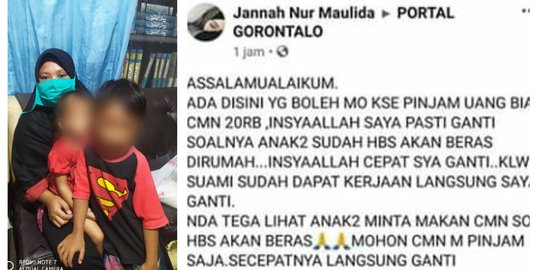 Memilukan Hati, Ibu Ini Cari Pinjaman Rp20 Ribu Buat Beli Beras untuk Makan Anaknya