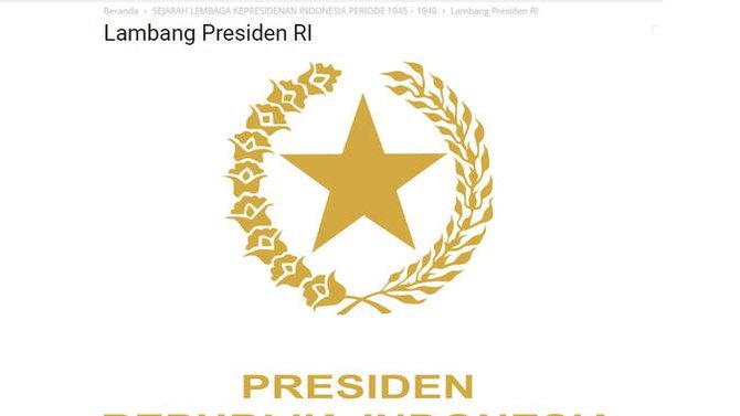 hoaks lambang presiden ri diganti dengan lambang komunis