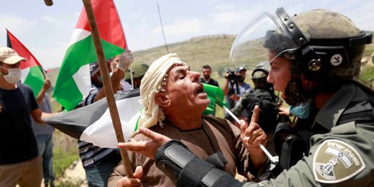 Peringatan Nakba ke-72, Warga Palestina Adu Mulut dengan Pasukan Israel