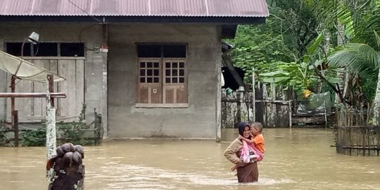 Sungai Hulu Masen Meluap, 292 Rumah di Aceh Jaya Kebanjiran