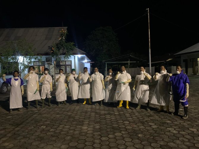 alumni ipdn tarakan jadi relawan prosesi pemakaman jenazah pdp corona