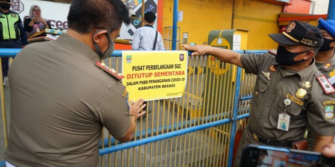 Langgar PSBB, Mall SGC Cikarang Disegel | merdeka.com