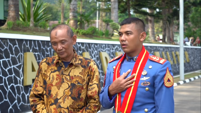 anak tukang ojek sukses jadi perwira tni