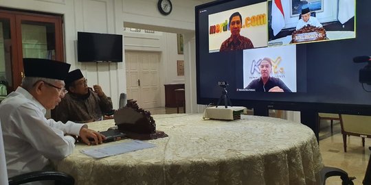 Ma'ruf Amin Tausiyah Soal Lebaran: Bisa Silaturahmi Lewat Virtual