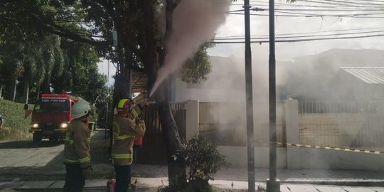 Kabel Optik Internet di Jagakarsa Terbakar, Diduga Karena Arus Pendek