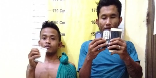 Gara-Gara Masuk Parit, 2 Pemuda di Tebing Tinggi Ketahuan Bawa Sabu