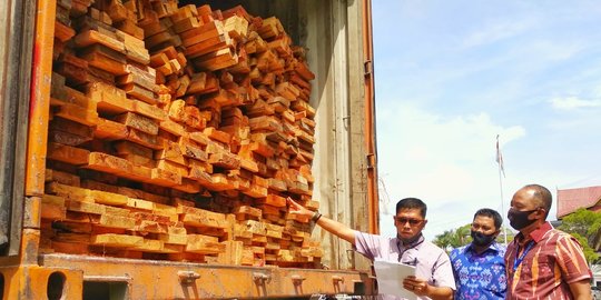 Polisi Gagalkan Pembalakan Kayu Ilegal Dari Suaka Margasatwa di Riau