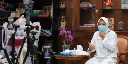 Risma Minta Warga Surabaya Jadikan Lebaran Sebagai Penyemangat Lawan Covid-19