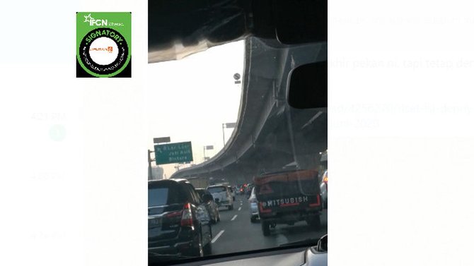 video kepadatan di jalan tol