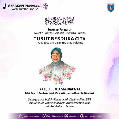 ini sosok ibu dedeh istri petinggi pramuka banten yang berpulang