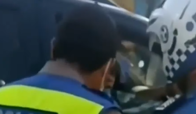 oknum polisi yang ngamuk ditegur tak pakai masker di bandung