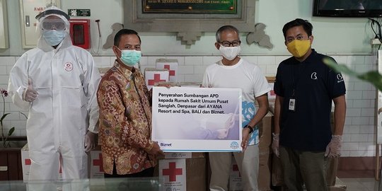 Biznet dan Jaringan Hotel Ayana Donasikan Ribuan APD ke Rumah Sakit di Bali