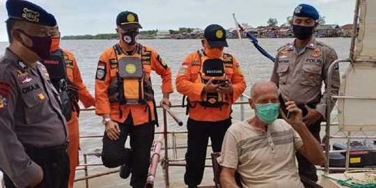 Diduga Dibajak, Kapal Warga Australia Terdampar di Perairan Tulang Bawang Lampung