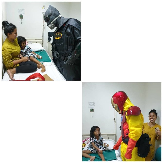 dokter pakai kostum superhero jadi apd