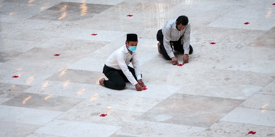 Persiapan Masjid Istiqlal Jelang New Normal