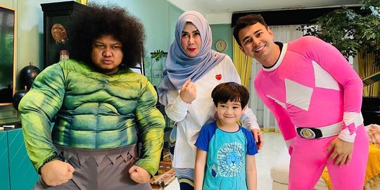 Nyamar Jadi Power Rangers Demi Beri Kejutan Rafathar, Kostum Raffi Ahmad Bikin Salfok