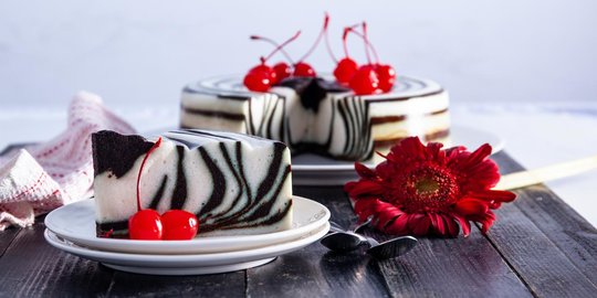 Resep Puding Zebra Rasa Santan dan Cokelat