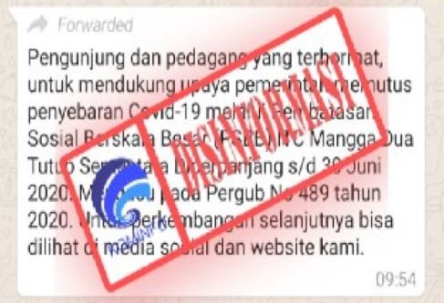 informasi itc mangga dua buka di whatsapp