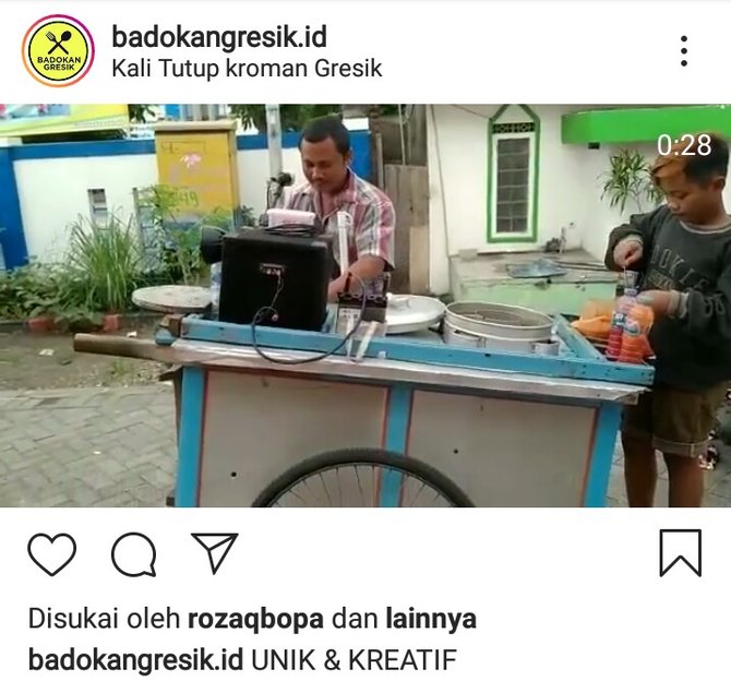 penjual cilok di gresik yang viral