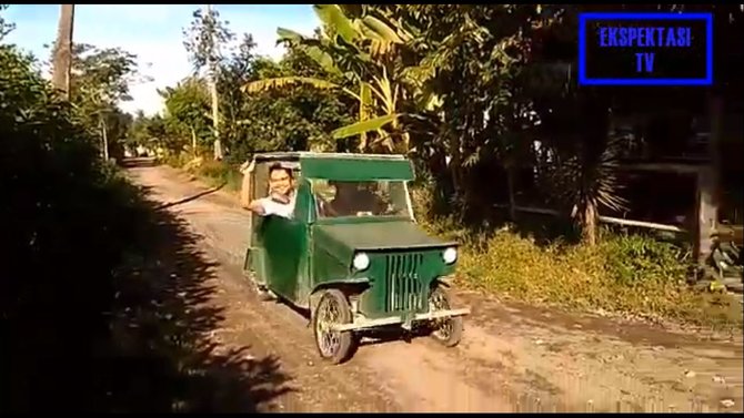 pria ciptakan mobil listrik