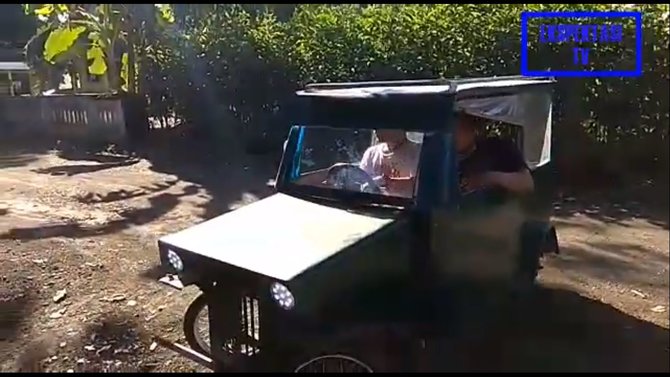 pria ciptakan mobil listrik