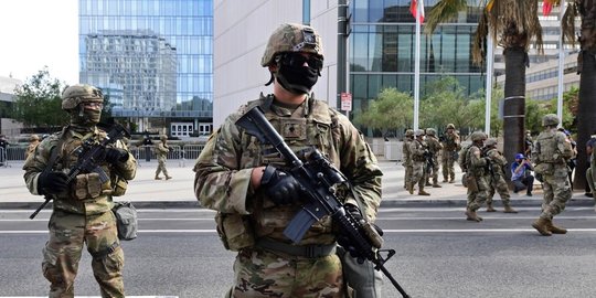 menhan as tolak kerahkan tentara untuk hadapi demonstran kematian george floyd