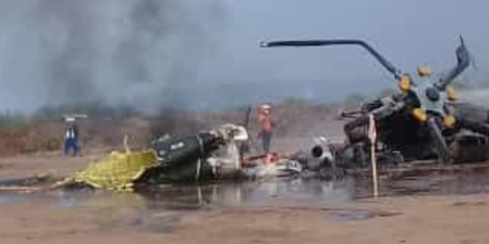 Helikopter TNI Jatuh dan Terbakar di Kendal, 4 Tewas dan 5 Selamat