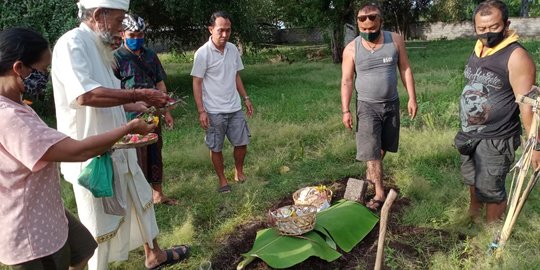 Mayat Bayi Laki-laki Ditarik Seekor Biawak Bikin Geger Warga Buleleng