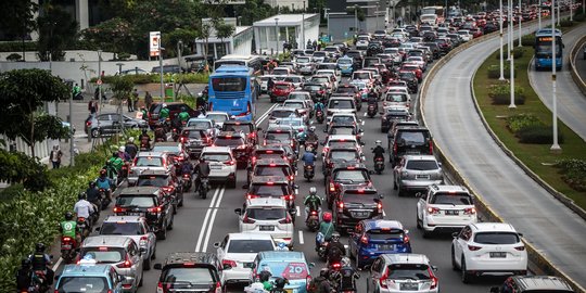 Kemacetan Jakarta di Tengah PSBB Transisi