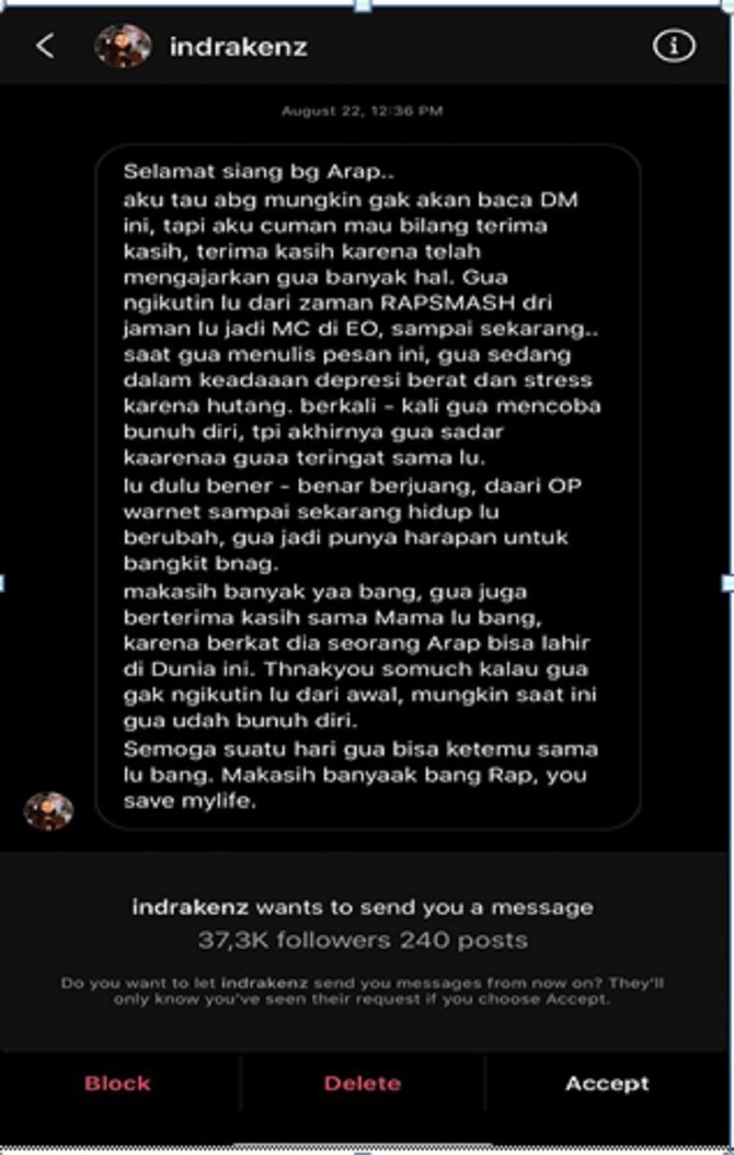 coretan reza arap dibeli rp 10 juta
