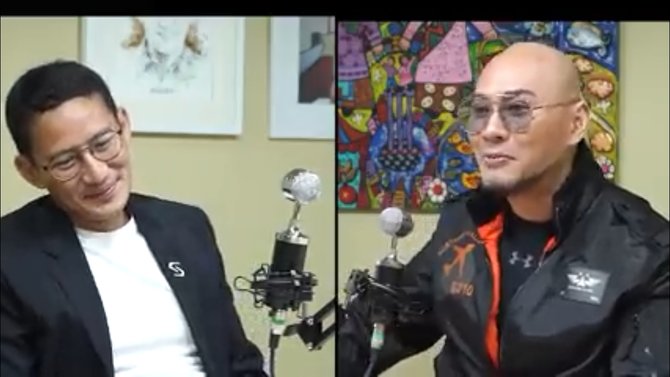deddy corbuzier dan sandiaga uno
