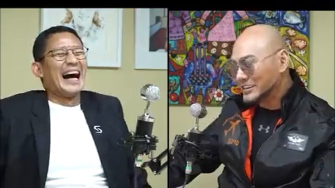 deddy corbuzier dan sandiaga uno