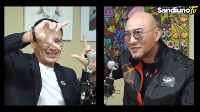 deddy corbuzier dan sandiaga uno