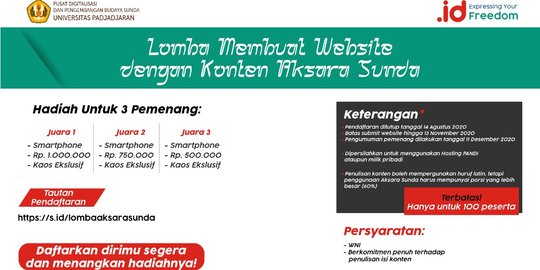 Catat, PANDI Bikin Lomba Pembuatan Website Berkonten Aksara Sunda