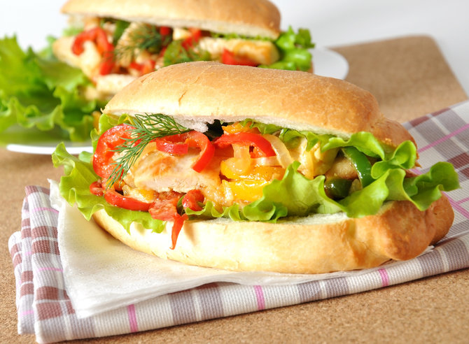 ilustrasi makanan cepat saji