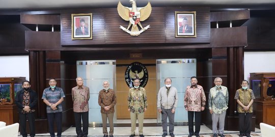 Bahas RUU Haluan Ideologi Pancasila, Purnawirawan TNI Temui Menko Polhukam Mahfud MD