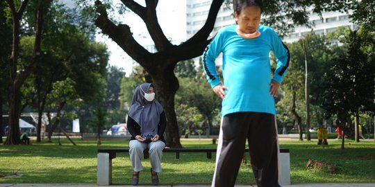 Suasana Taman Lapangan Banteng Usai Kembali Dibuka